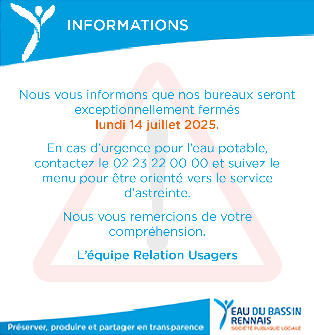 Fermeture CSU